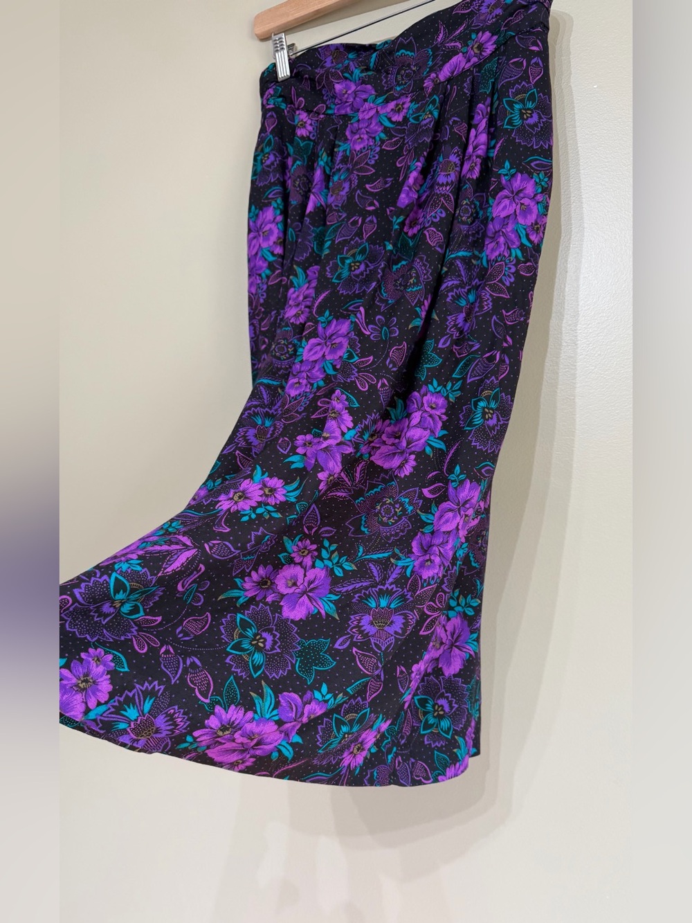 Vintage 80’s Fashion Gallery Floral Statement Skirt Set - Picture 11 of 16